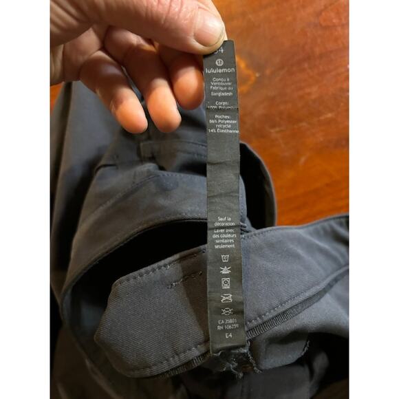Lululemon Men's ABC pants chinos in obsidian gray waist 34 trousers - Picture 6 of 7